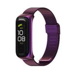 For Samsung Galaxy Fit 2 MIJOBS Milan Buckle Stainless Steel Watch Band(Purple)