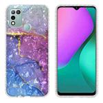 For Infinix Hot 11 Play / Hot 10 Play 2.0mm Airbag Shockproof TPU Phone Case(Blue Purple Marble)