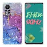 For Infinix Hot 11s 2.0mm Airbag Shockproof TPU Phone Case(Blue Purple Marble)