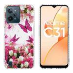 For OPPO Realme C31 2.0mm Airbag Shockproof TPU Phone Case(Dancing Butterflies)