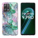 For OPPO Realme 9 Pro 5G 2.0mm Airbag Shockproof TPU Phone Case(Ink Green Marble)