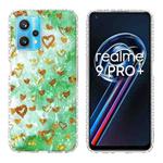 For OPPO Realme 9 Pro+ 5G 2.0mm Airbag Shockproof TPU Phone Case(Gold Heart)