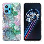 For OPPO Realme 9 Pro+ 5G 2.0mm Airbag Shockproof TPU Phone Case(Ink Green Marble)