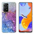 For Xiaomi Redmi Note 11 Pro 5G / 4G Global 2.0mm Airbag Shockproof TPU Phone Case(Blue Purple Marble)