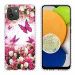 For Samsung Galaxy A03 164mm 2.0mm Airbag Shockproof TPU Phone Case(Dancing Butterflies)