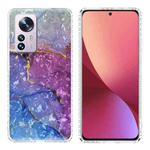 For Xiaomi 12 Pro 2.0mm Airbag Shockproof TPU Phone Case(Blue Purple Marble)