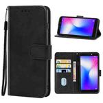 For Tecno Pop 2 Power Leather Phone Case(Black)