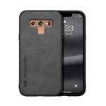 For Samsung Galaxy Note9 Skin Feel Magnetic Leather Back Phone Case(Graphite Grey)