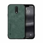 For OnePlus 7 Skin Feel Magnetic Leather Back Phone Case(Green)
