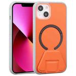 Mutural Jiane Series MagSafe Magnetic Phone Case For iPhone 13(Orange)