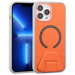 Mutural Jiane Series MagSafe Magnetic Phone Case For iPhone 13 Pro(Orange)