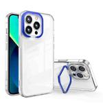 For iPhone 11 Pro Transparent Invisible Bracket Shockproof Phone Case (Royal Blue)