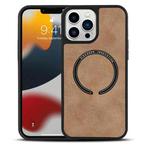 For iPhone 11 Lambskin Texture MagSafe Magnetic Phone Case (Khaki)