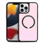 For iPhone 13 Pro Carbon Fiber Texture MagSafe Magnetic Phone Case (Pink)
