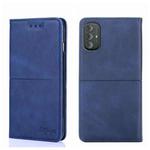 For Motorola Moto G Power 2022 Cow Texture Magnetic Horizontal Flip Leather Phone Case(Blue)