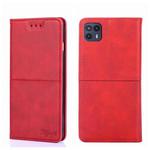For Motorola Moto G50 5G Cow Texture Magnetic Horizontal Flip Leather Phone Case(Red)