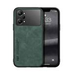 For OPPO K10 Pro Skin Feel Magnetic Leather Back Phone Case(Green)