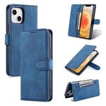 For iPhone 14 Plus AZNS Dream Second Generation Skin Feel PU+TPU Horizontal Flip Leather Phone Case (Blue)