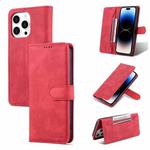 For iPhone 14 Pro Max AZNS Dream Second Generation Skin Feel PU+TPU Horizontal Flip Leather Phone Case (Red)