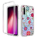 For Xiaomi Redmi Note 8 PC+TPU Transparent Painted Phone Case(Small Floral)