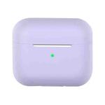 Wireless Earphone Silicone Protective Case For AirPods 3(Light Purple)