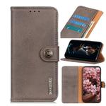 For Alcatel 1S 2020/1V 2020/3L 2020 Cowhide Texture Horizontal Flip Leather Case with Holder & Card Slots & Wallet(Khaki)