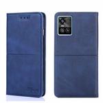 For vivo S10/S10 Pro Cow Texture Magnetic Horizontal Flip Leather Phone Case(Blue)