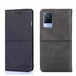For vivo V21 4G/V21 5G Cow Texture Magnetic Horizontal Flip Leather Phone Case(Black)