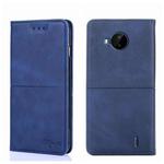 For Nokia C20 Plus Cow Texture Magnetic Horizontal Flip Leather Phone Case(Blue)