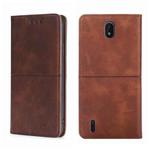 For Nokia C01 Plus/C1 2nd Editon Cow Texture Magnetic Horizontal Flip Leather Phone Case(Dark Brown)