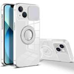 For iPhone 14 Sliding Camera Cover Design TPU Phone Case (White)