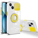 For iPhone 14 Plus Sliding Camera Cover Design TPU Phone Case (Yellow)