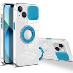 For iPhone 14 Plus Sliding Camera Cover Design TPU Phone Case (Sky Blue)