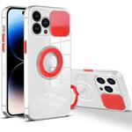 For iPhone 14 Pro Sliding Camera Cover Design TPU Phone Case(Red)