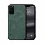 For Honor V30 Pro Skin Feel Magnetic Leather Back Phone Case(Green)