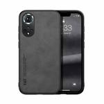 For Honor 50 Skin Feel Magnetic Leather Back Phone Case(Dark Grey)