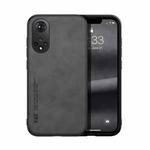 For Honor 50 Pro Skin Feel Magnetic Leather Back Phone Case(Dark Grey)