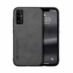 For Honor 30 Skin Feel Magnetic Leather Back Phone Case(Dark Grey)