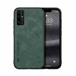 For Honor 30 Skin Feel Magnetic Leather Back Phone Case(Green)