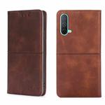 For OnePlus Nord CE 5G Cow Texture Magnetic Horizontal Flip Leather Phone Case(Dark Brown)