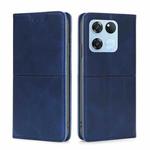 For OnePlus Ace Racing Cow Texture Magnetic Horizontal Flip Leather Phone Case(Blue)