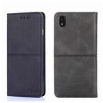 For ZTE Blade L210 Cow Texture Magnetic Horizontal Flip Leather Phone Case(Black)