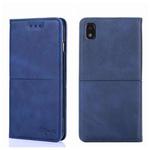 For ZTE Blade L210 Cow Texture Magnetic Horizontal Flip Leather Phone Case(Blue)