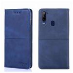 For ZTE Libero 5G Cow Texture Magnetic Horizontal Flip Leather Phone Case(Blue)