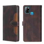 For Infinix Hot 10 Lite / Smart 5 X657 Skin Feel Straw Hat Magnetic Buckle Leather Phone Case(Brown)
