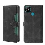 For Itel Vision 1 Skin Feel Straw Hat Magnetic Buckle Leather Phone Case(Black)