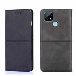 For TCL C21 Cow Texture Magnetic Horizontal Flip Leather Phone Case(Black)