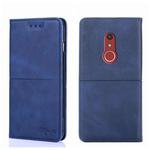 For Fujitsu Arrow Be4 Plus F-41B Cow Texture Magnetic Horizontal Flip Leather Phone Case(Blue)