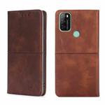 For Blackview A70 Cow Texture Magnetic Horizontal Flip Leather Phone Case(Dark Brown)