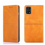 For UMIDIGI A11 Pro Max Cow Texture Magnetic Horizontal Flip Leather Phone Case(Light Brown)